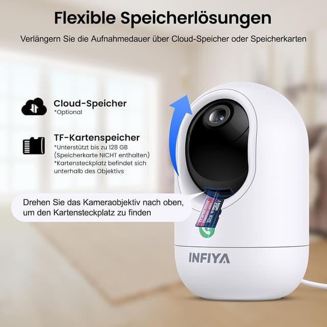 Thumbnail 6 de INFIYA Überwachungskamera Innen 2K