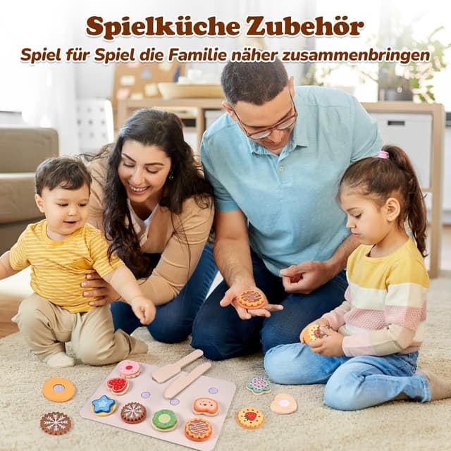 Thumbnail 6 de Wooderma Kinderküche Zubehör Kekse Set