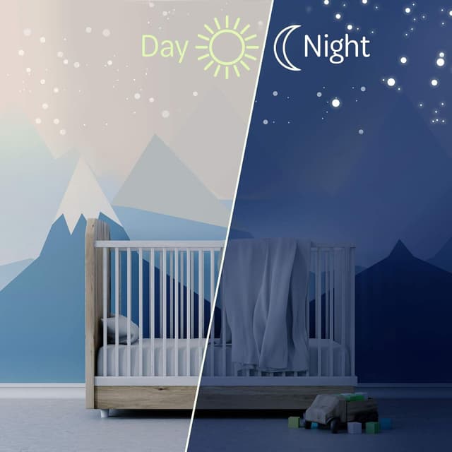 Detalle 2 de Paraboo Leuchtpunkte (524 Stück) – fluoreszierende Leuchtsticker für Kinderzimmer und Sternenhimmel