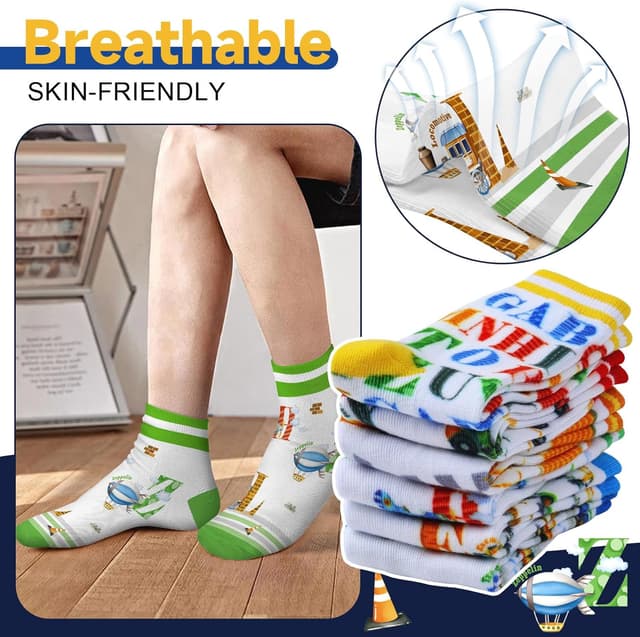 Thumbnail 2 de Queenshin Schulkind Socken 6 Paar