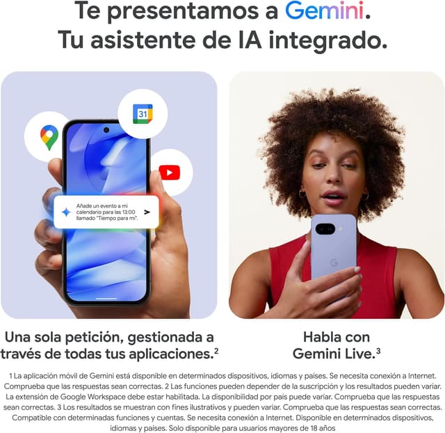 Detalle 2 de Google Pixel 9a 128GB Obsidiana