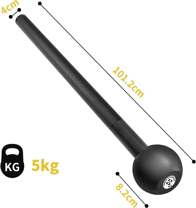 Detalle 2 de POWER GUIDANCE Steel Mace – Stahl-Schlagkeule zum Aufbau von Griffkraft, Rumpf und Stabilität