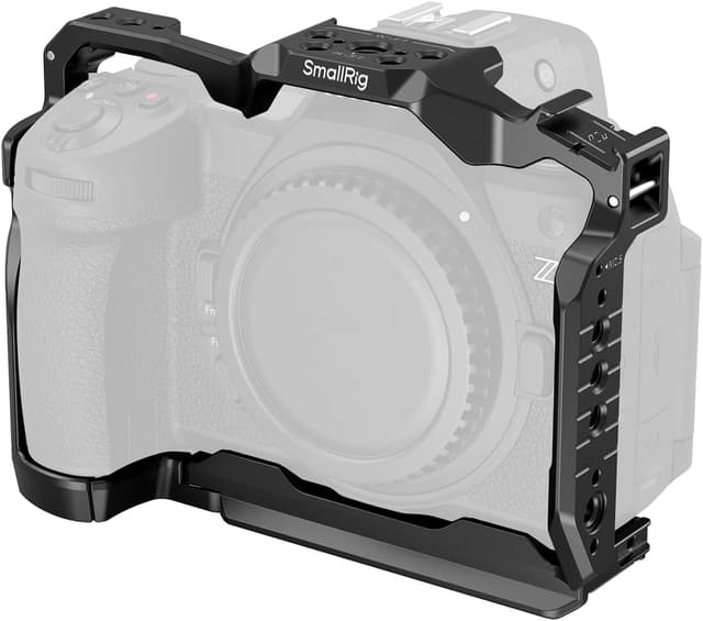 Detalle de SmallRig Cage Z6 III pour Nikon Z6 III (4519) : cage complète anti-torsion avec plaque Arca rapide