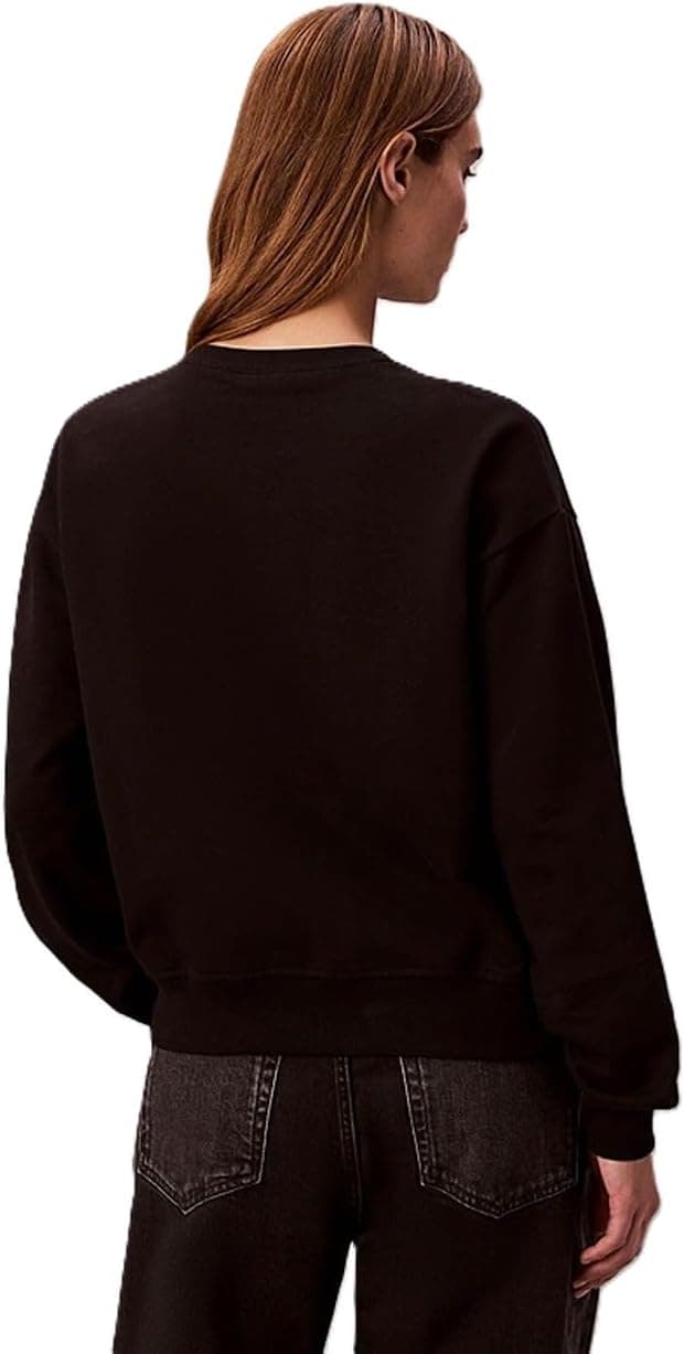 Detalle 2 de Calvin Klein Women’s Round Neck Monologo French Terry Sweatshirt