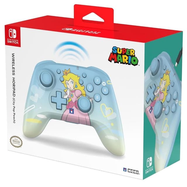 Detalle 1 de Hori Horipad City Pop Peach inalámbrico personalizable para Switch 🕹