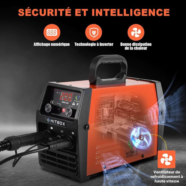 Detalle 2 de HITBOX HBM1200 Soudeuse 3‑en‑1 200A