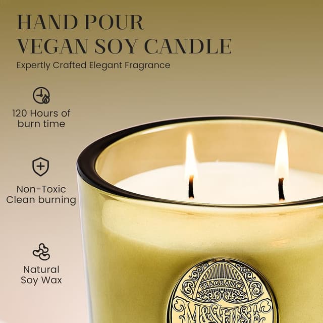 Detalle 2 de Scented Candle 560g Soy Wax 2-Wick