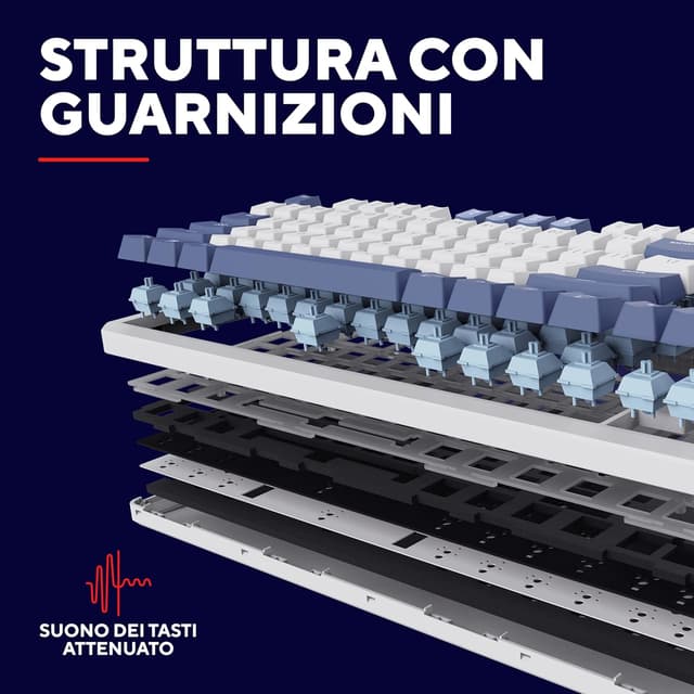 Detalle 2 de GXTrust Xyra Tastiera meccanica 60M ⌨