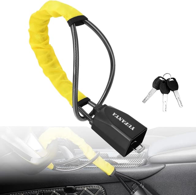 Thumbnail 5 de Universal Steering Wheel and Seat Belt Lock 2 Keys