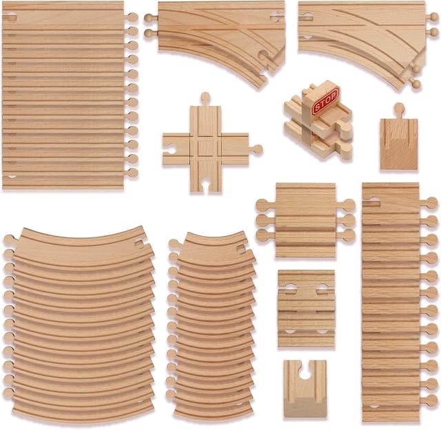 Imagen de THE TWIDDLERS Set Binari Trenino 64 Pezzi 🚂 en OfertitasTOP