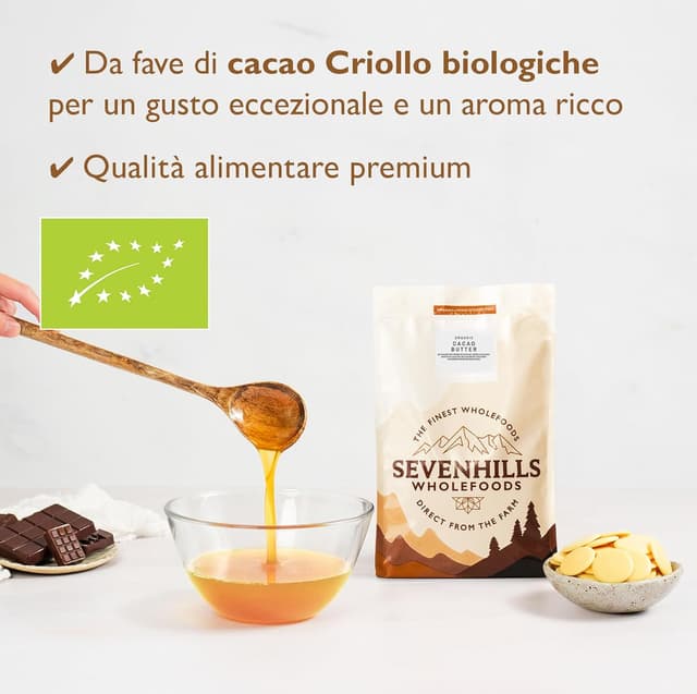 Thumbnail 1 de Sevenhills Wholefoods Burro di Cacao Bio 200g 🧈