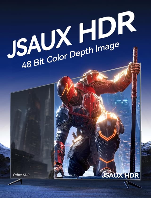 Detalle de JSAUX 4K HDMI Cable 3M (Ultra High Speed 18Gbps, HDMI 2.0) – HDR, HDCP 2.2, ARC & Ethernet, Grey