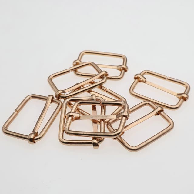 Detalle de YIGUANXIN 60pc Metal Slides Buckle Rectangle Adjusters (25mm) in Silver, Bronze, Gold & Gun-Black