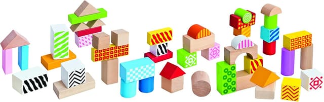 Thumbnail 1 de Eichhorn Color Holzbausteine 50 Stück Birkenholz