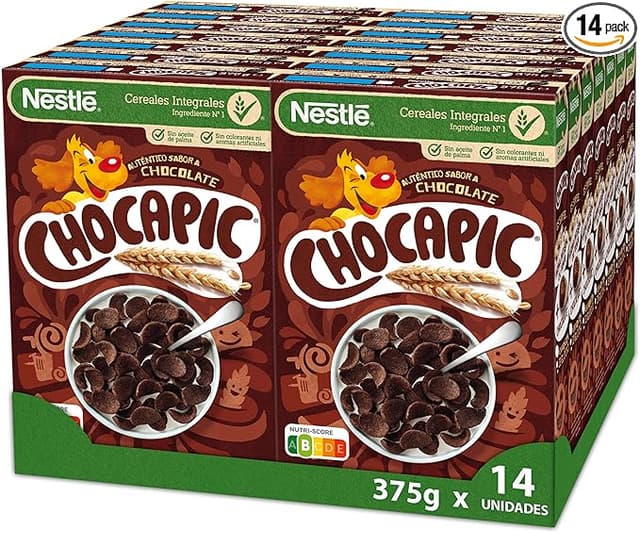 Detalle de Nestlé Chocapic Cereales - Pack de 14 x 375 g 🍫