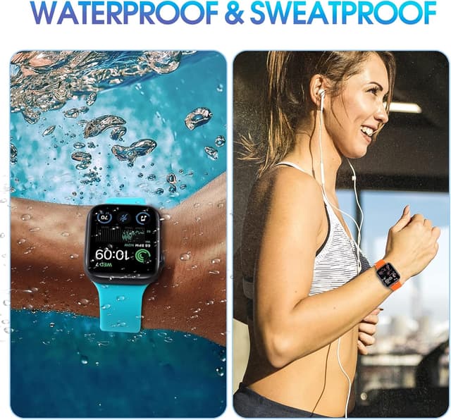 Thumbnail 2 de Tiorecime 15-pack silicone Apple Watch strap compatible (42mm, 44mm, 45mm, 46mm, 49mm)