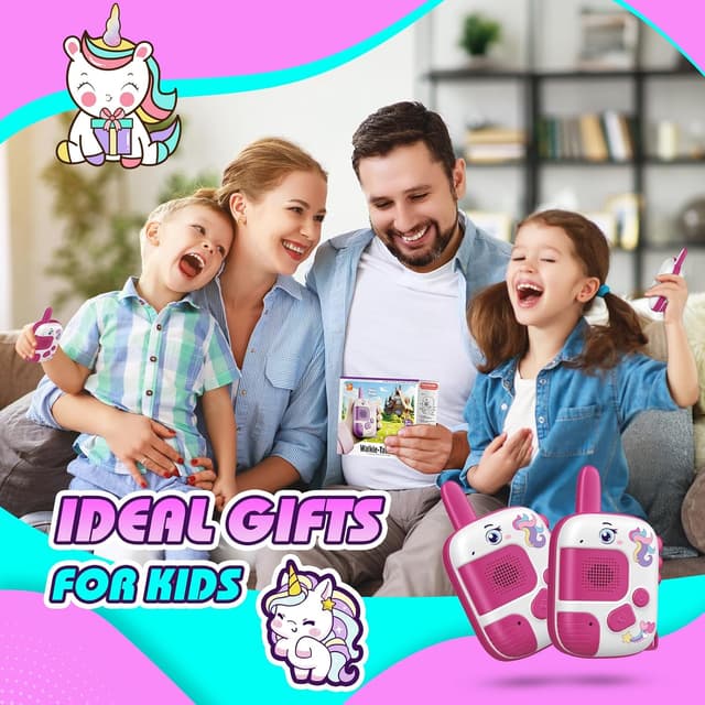 Thumbnail 6 de Wootoyz New 2PCS Kids Walkie Talkies (Unicorn) – Outdoor toy for ages 3–12
