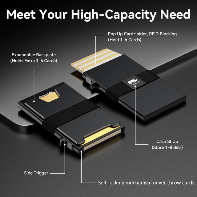 Detalle de furid Smart Card Wallet 11 RFID blocking 💼