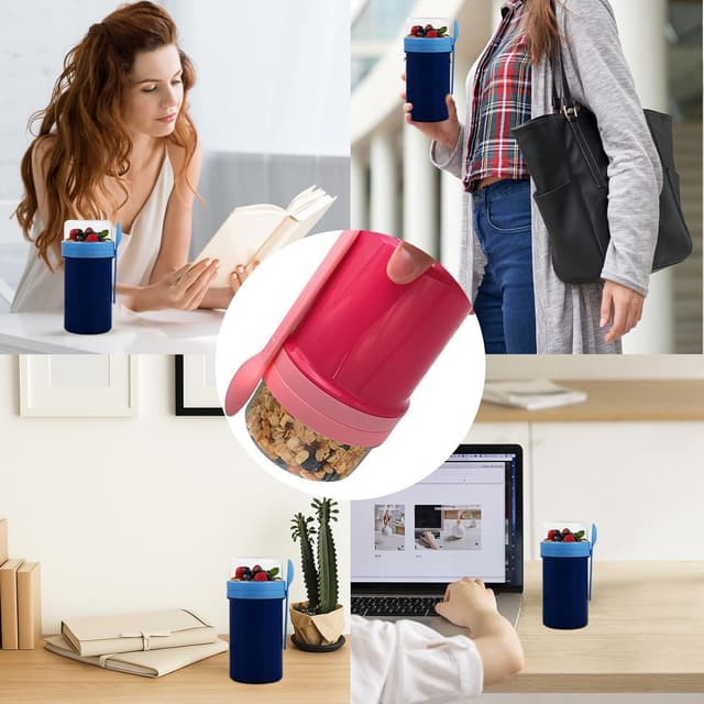 Thumbnail 6 de ZOFUN 4 Pcs Cereal Cup 1000 ml 🍶