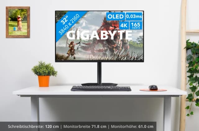 Detalle de Gigabyte MO32U 31,5 Zoll 4K OLED Monitor
