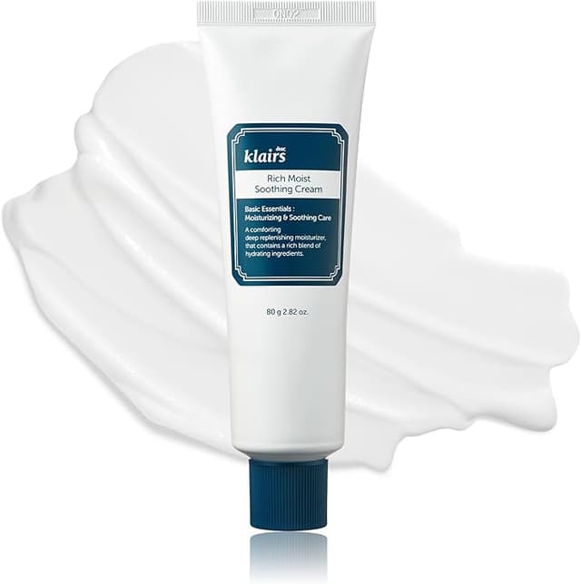 Detalle de DearKlairs Crema Hidratante Rica para Piel Sensible 💧 80ml