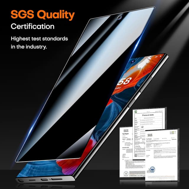 Detalle de LϟK Galaxy S25 Ultra privacy screen protector