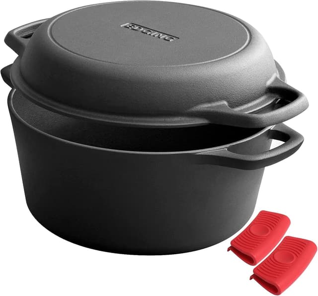 Imagen de EDGING CASTING 2-in-1 Cast Iron Dutch Oven 🥣 en OfertitasTOP