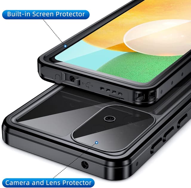 Detalle 2 de Beeasy Waterproof IP68 Shockproof Case for Samsung A52s 5G (with built-in screen protector)