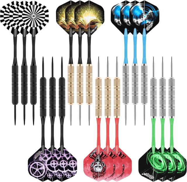 Imagen de CyeeLife Steel Tip Darts 18pcs en OfertitasTOP