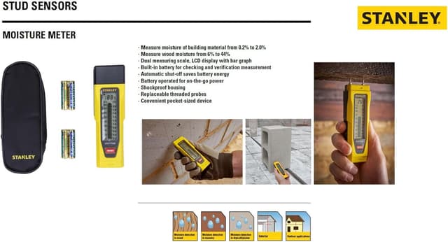Detalle 2 de STANLEY misuratore umidità 12 m