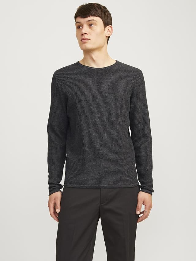 Detalle 2 de Jack & Jones Pullover in maglia con lavorazione plain e taglio regolare
