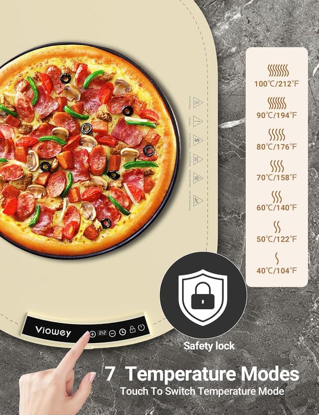 Thumbnail 1 de Warming Mat for Food 7-Setting Electric Tray 🍽