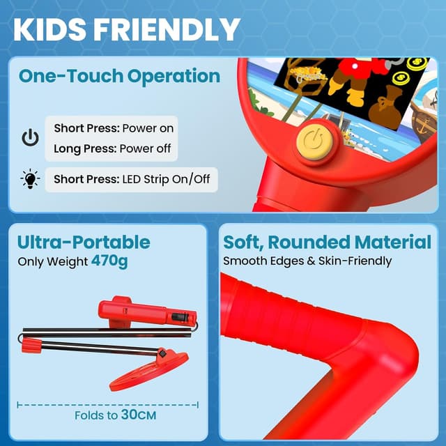 Detalle de DR.ÖTEK Kids Metal Detector 17cm LCD