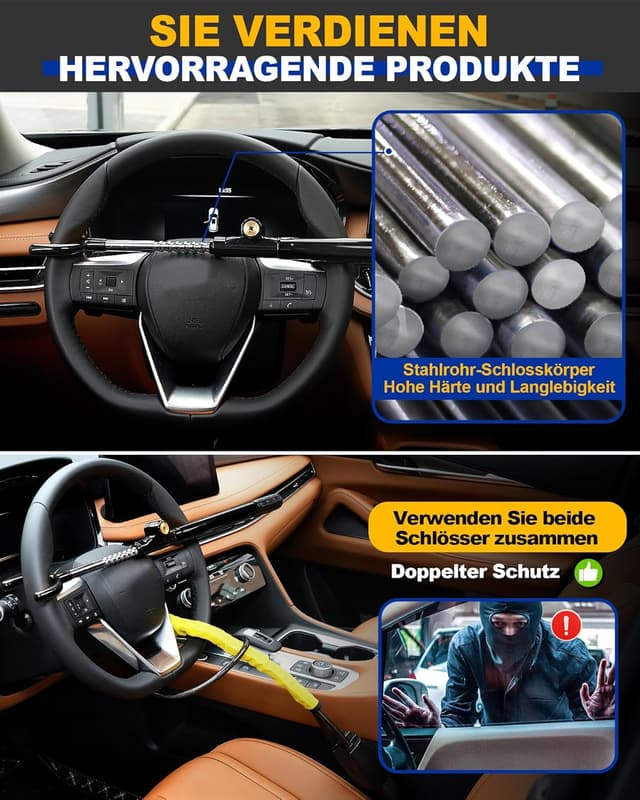 Thumbnail 3 de Tevlaphee Lenkradschloss 35 cm