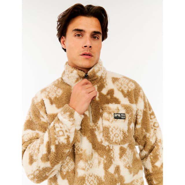 Detalle de Protest Forro polar de hombre Kinsley con cremallera 1/4