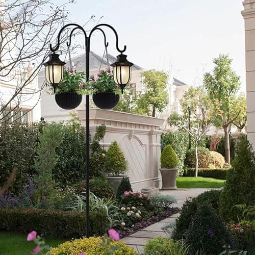 Thumbnail 6 de QUZGVEXA adjustable bird feeder pole with multi-hook hanging station (223cm)