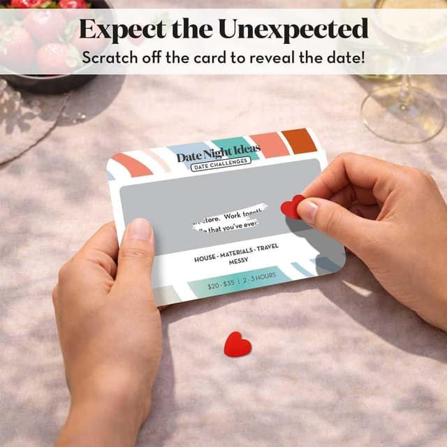 Detalle de All Natural Shop Date Night Card Game 35 Challenges 🎴