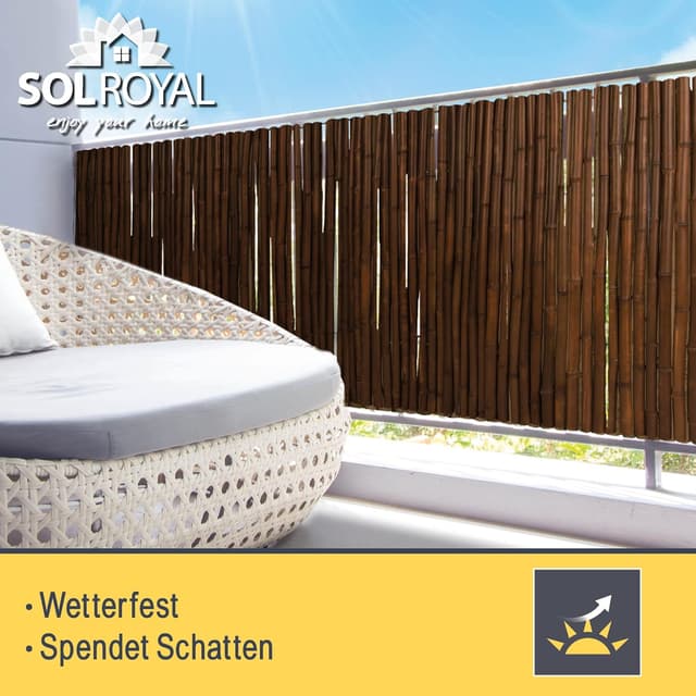 Thumbnail 5 de Sol Royal Bambus Sichtschutzzaun 180x250cm Dunkelbraun
