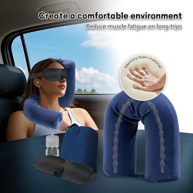 Detalle de Travel pillow neck support with memory foam