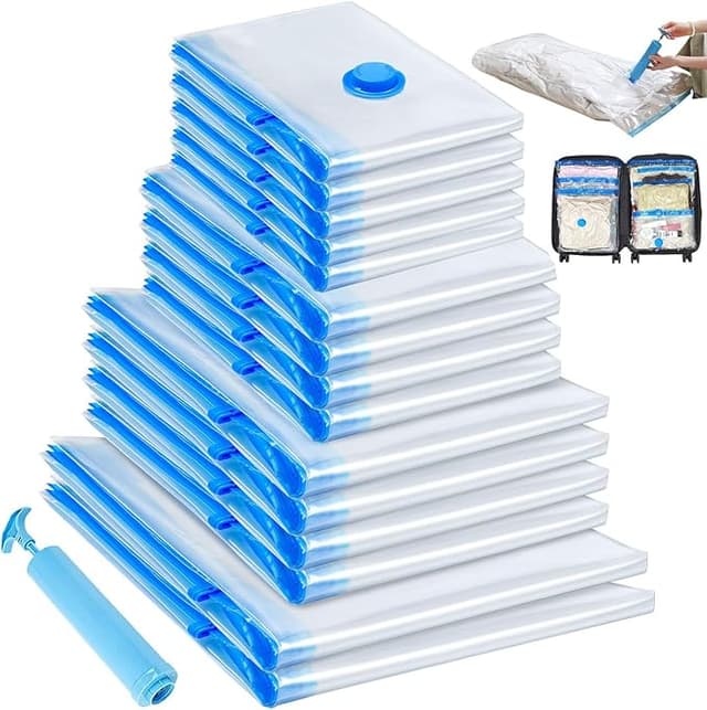 Detalle de Bolsas al vacío para ropa y edredones 🧳 Ahorradoras de espacio