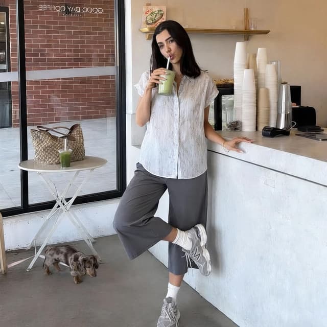 Detalle de FULLSOFT 3-Pack Women’s Wide Leg Yoga Pants with High Waist, Pockets & Moisture-Wicking Stretch