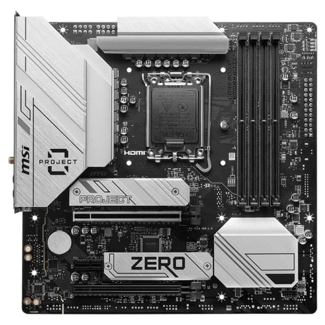 Detalle 2 de MSI B760M PROJECT ZERO Wi‑Fi placa base
