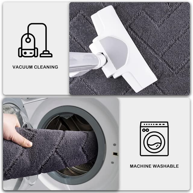 Thumbnail 6 de Purrugs Dirt Trapping Door Mat 32" x 47" — Non-Slip, Machine Washable Entry Rug (Gray)