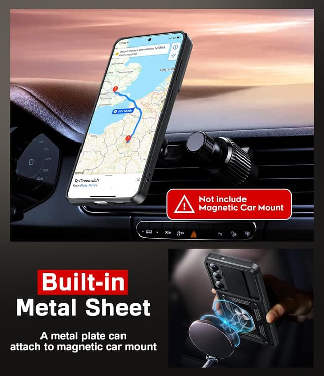 Thumbnail 5 de LeYi Samsung Galaxy S25 Edge rugged case with 2 tempered glass protectors