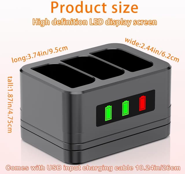 Detalle de Ring 3-Slot battery charger dock