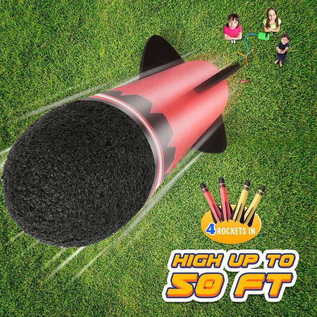 Detalle 2 de Anginne Kids Stomp Rocket Outdoor Toy for Ages 3-9 🚀