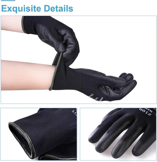 Thumbnail 6 de Donfri XL PU-coated safety work gloves 12 pairs