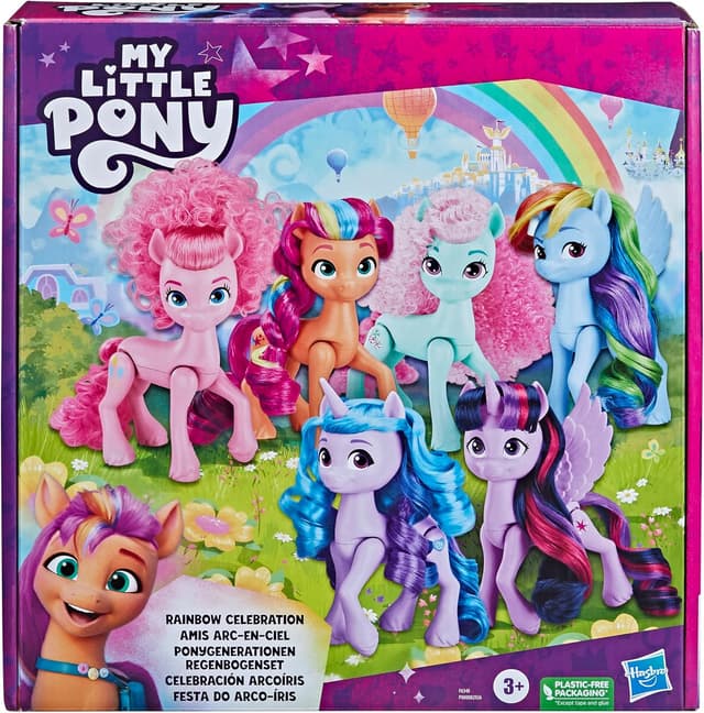 Thumbnail 1 de My Little Pony Rainbow Celebration 5.5-Inch Set