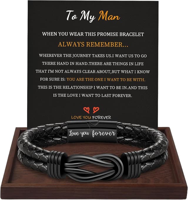 Imagen de BTYSUN Leather Infinity Cuff 1 Bracelet en OfertitasTOP