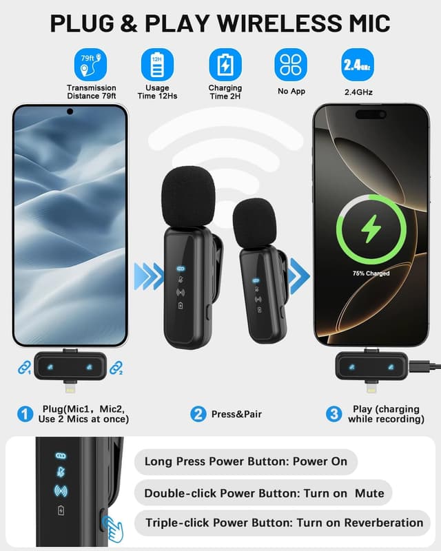 Detalle 2 de Yeaki Vlogging Kit 71" Selfie Stick Tripod